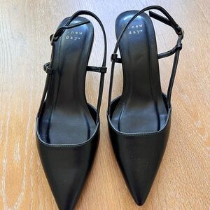 A New Day | Black Slingback Heels